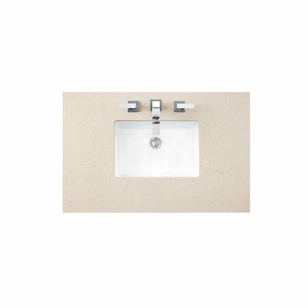 James Martin Vanities Addison 36in Single Vanity, Glossy White w/ 3 CM Eternal Marfil Top E444-V36-GW-3EMR